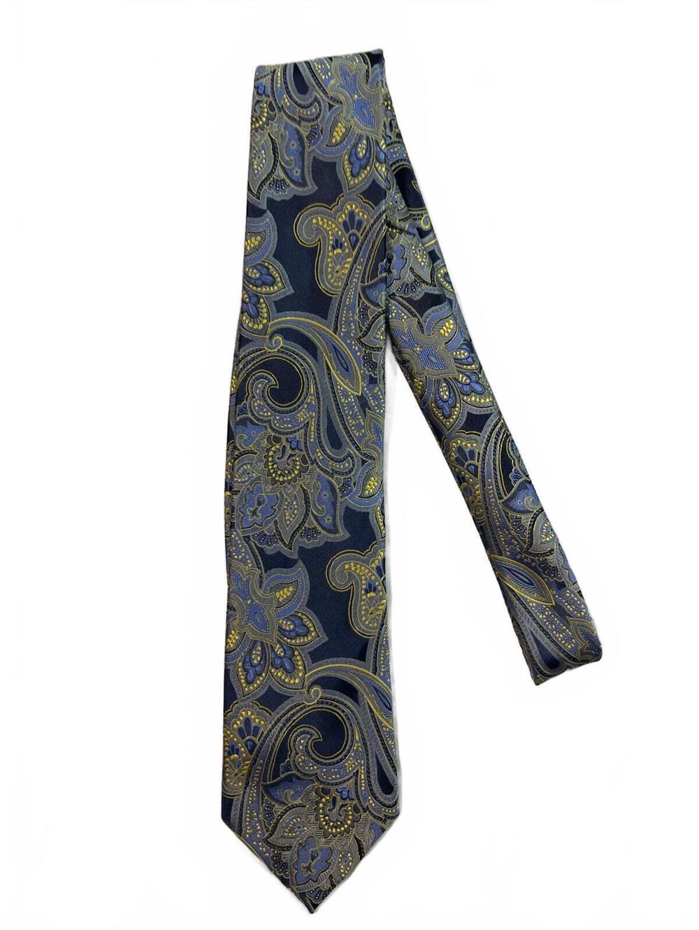 Men's Paisley Pattern Silk Tie by Brand Q